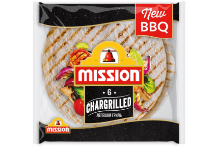 Лепешка TORTILLAS MISSION 250гр Гриль 6шт 1/10шт