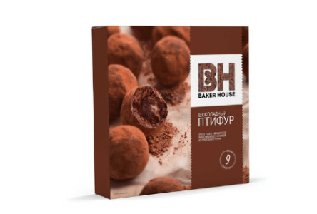 Пирожное - мини BAKER HOUSE 225гр Птифур с трюфельным кремом 1/10шт