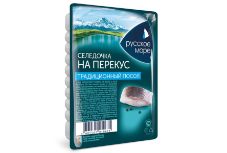 Пресервы Русское Море 150гр Сельдь традиционный посол в масле 1/10шт