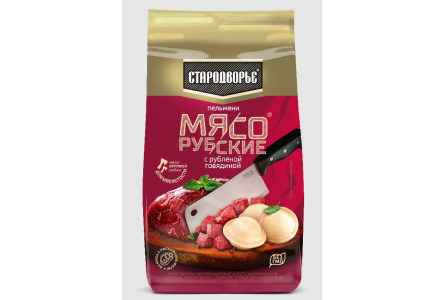 Пельмени СТАРОДВОРЬЕ 700гр Мясорубские с рубленой грудинкой 1/8шт