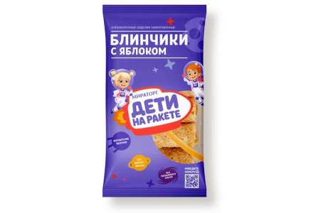 Блины МИРАТОРГ 420гр Яблоко ролл 1/10шт