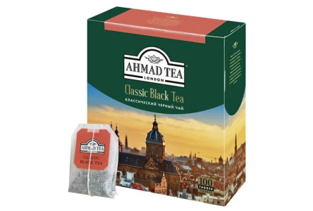 Чай черный в пакетиках AHMAD 100х2гр Классический 1/8шт