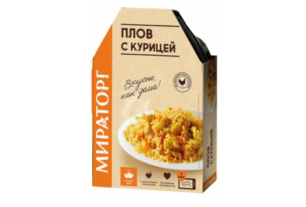 Плов МИРАТОРГ 260гр с курицей 1/12шт