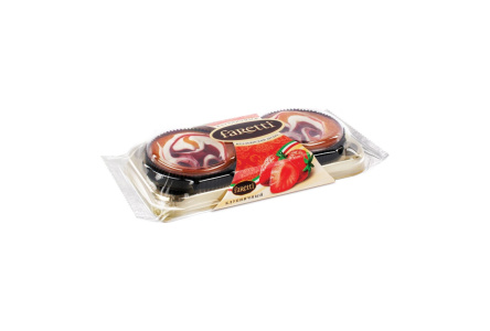 Пирожное FARETTI 130гр Клубника 1/15шт