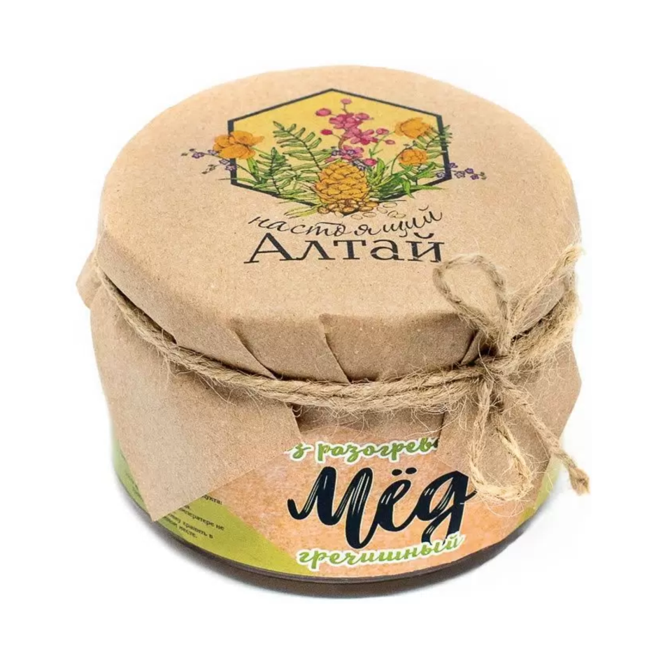 Мёд натуральный НАСТОЯЩИЙ АЛТАЙ 500гр Гречишный п/б 1/8шт