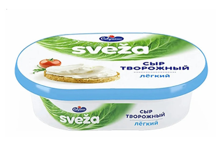 Сыр творожный САВУШКИН 150гр 35% Свежа легкий пл/ст 1/6шт