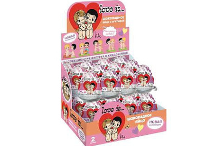 Шоколадное яйцо LOVE IS/MINNIE 20гр с игрушкой 1/24шт