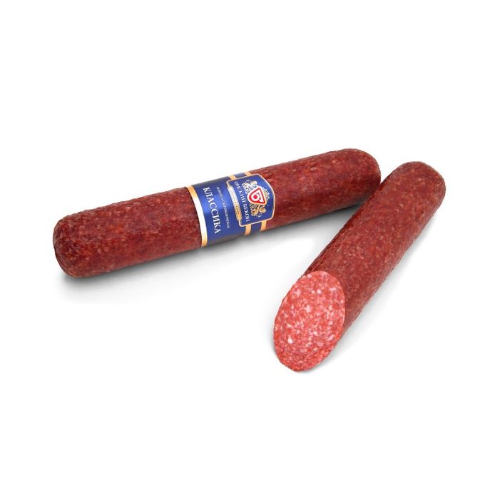 Колбаса сырокопченая ОМСКИЙ БЕКОН 185гр Классика в/у