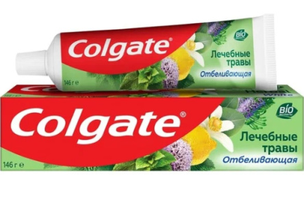 Паста зубная COLGATE Отбеливающая 100мл Лечебные травы 1/48шт