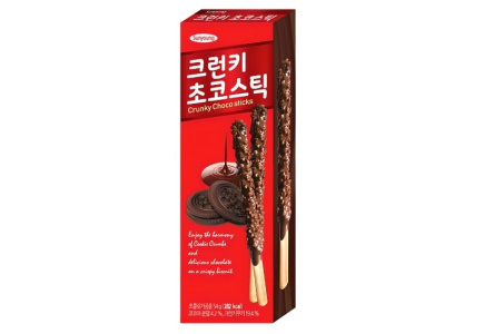 Шоколадные палочки SUNYOUNG FOOD 54гр с печеньем 1/32шт