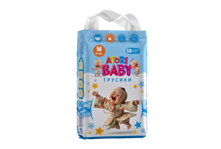 Подгузники трусики ATORI BABY 58шт размер M 1/4шт