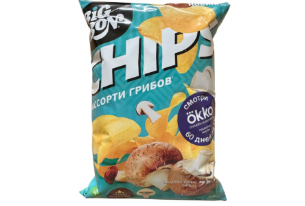 Чипсы BIG BON 75гр Ассорти грибов 1/24шт