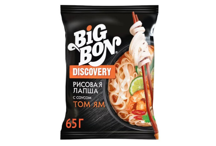 Лапша рисовая BIGBON 65гр По-тайски ТОМ ЯМ 1/50шт