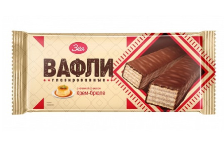 Вафли ЗЕЯ 240гр Крем брюле 1/16шт