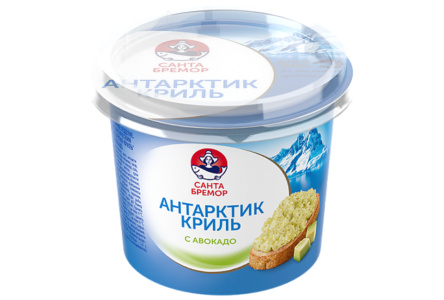 Паста из морепродуктов САНТА БРЕМОР 150гр Антарктик-Криль С авокадо 1/6шт