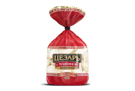 Пельмени ЦЕЗАРЬ 700гр С телятиной 1/12шт