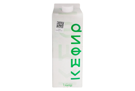 Кефир СХПК Эрэл 1л нежирный п/п 1/12шт Продукт без заменителя молочного жира