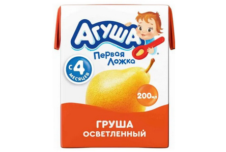 ДП Сок АГУША 200гр Груша с 4 мес т/п 1/27шт