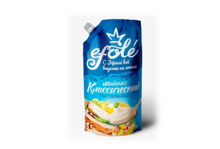 Майонез EFOLE 800мл Классический 50,5% дой-пак 1/15шт