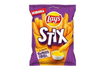 Снек LAYS STIX 50гр со вкусом сырного соуса 1/16шт