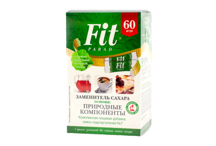 Заменитель сахара FIT PARAD 60гр на основе эритрола 1/32шт №7