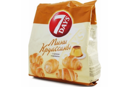 Круассан мини 7 DAYS 265гр Карамель 1/10шт