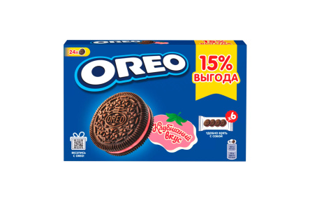 Печенье OREO 228гр Какао/клубника 1/12шт