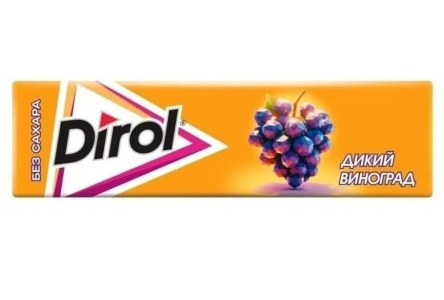 Жевательная резинка DIROL 13,6гр Виноград 1/30шт