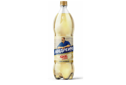 Квас БОЧКАРИ 1,5л Андреич Овсяный пэт 1/6шт