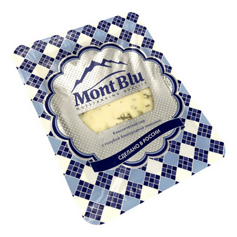 Сыр MONT BLU 100гр 50% с голубой благородной плесенью 1/6шт
