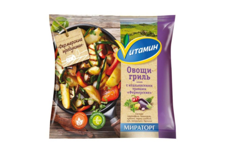 Заморож VITAMIN 400гр Овощи гриль с итальянскими травами 1/20шт