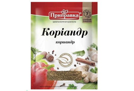 Кориандр ПРИПРАВКА 20гр Молотый 1/16шт