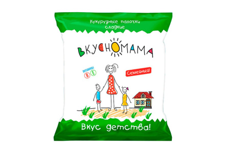 Палочки кукурузные ВКУСНОМАМА 90гр Семейные 1/24шт