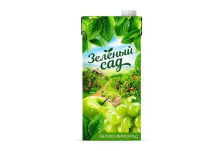 Нектар ЗЕЛЕНЫЙ САД 1л Яблоко-виноград т/п 1/12шт