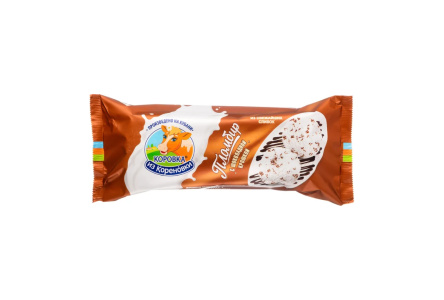 Мороженое КОРОВКА ИЗ КОРЕНОВКИ 400гр Пломбир шоколадная крошка 1/8шт