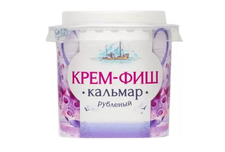 Паста из морепродуктов ЕВРОПРОМ 150гр Крем-фиш Кальмар рубленный 1/6шт