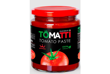 Томатная паста TOMATTI 450гр 25% ст/б 1/12шт