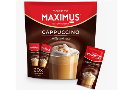 Кофе растворимый MAXIMUS 20*25гр Капучино саше 1/12шт
