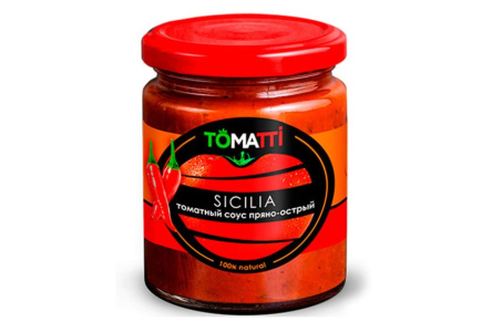 Соус томатный TOMATTI SICILIA 250гр Пряно-острый ст/б 1/12шт