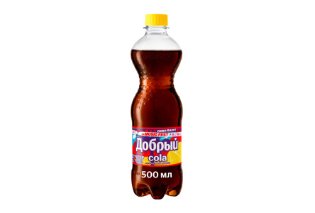 Напиток газ ДОБРЫЙ 0,5л Кола/лимон ПЭТ 1/24шт