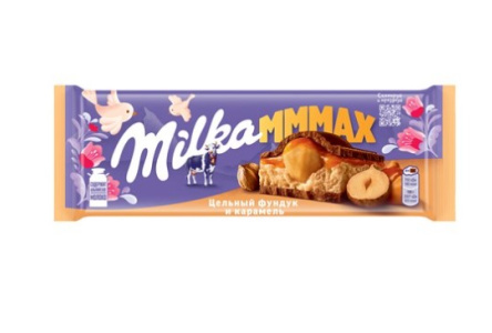Шоколад MILKA 270гр Молочный Цельный фундук/карамель 1/11шт