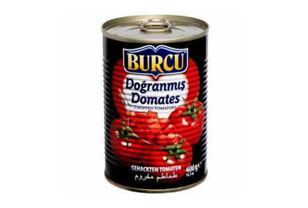 Томаты BURCU 400гр Резаные в собственном соку ж/б 1/24шт