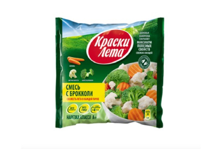 Заморож КРАСКИ ЛЕТА 400гр Смесь Брокколи 1/16шт Россия