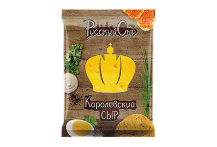 Сыр РУССКИЙ СЫР 200гр 50% Королевский флоупак 1/12шт БЗМЖ