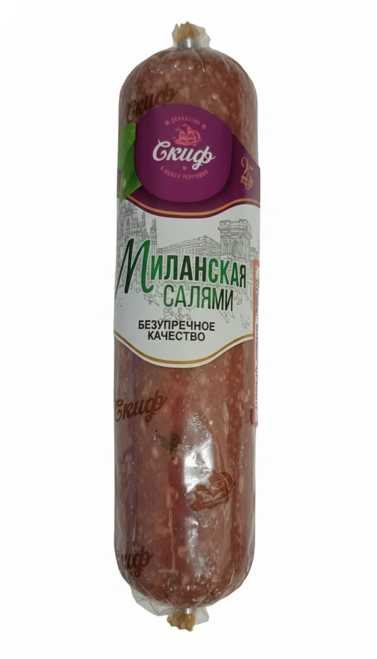 Колбаса сырокопченая СКИФ 290гр Салями Миланская 1/10шт