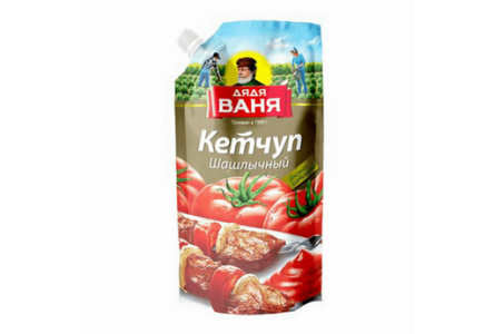 Кетчуп ДЯДЯ ВАНЯ 330гр Шашлычный дой-пак 1/12шт