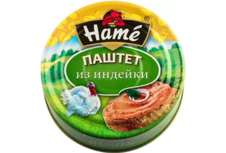 Паштет ХAME 100гр Индейка ал/банка 1/16шт