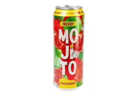 Напиток б/а FRUDDY 0,45л Mojito pomegranate ж/б 1/12шт
