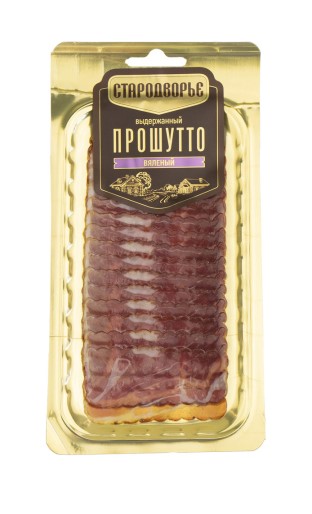 Окорок сыровяленый СТАРОДВОРЬЕ 55гр Прошутто выдержанный нарезка 1/18шт