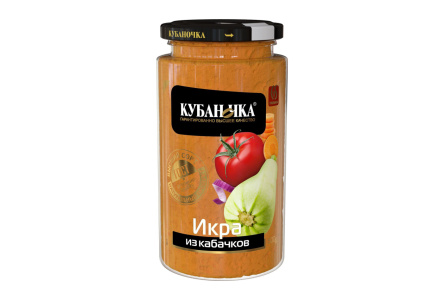 Икра кабачковая КУБАНОЧКА 360гр ст/б 1/12шт